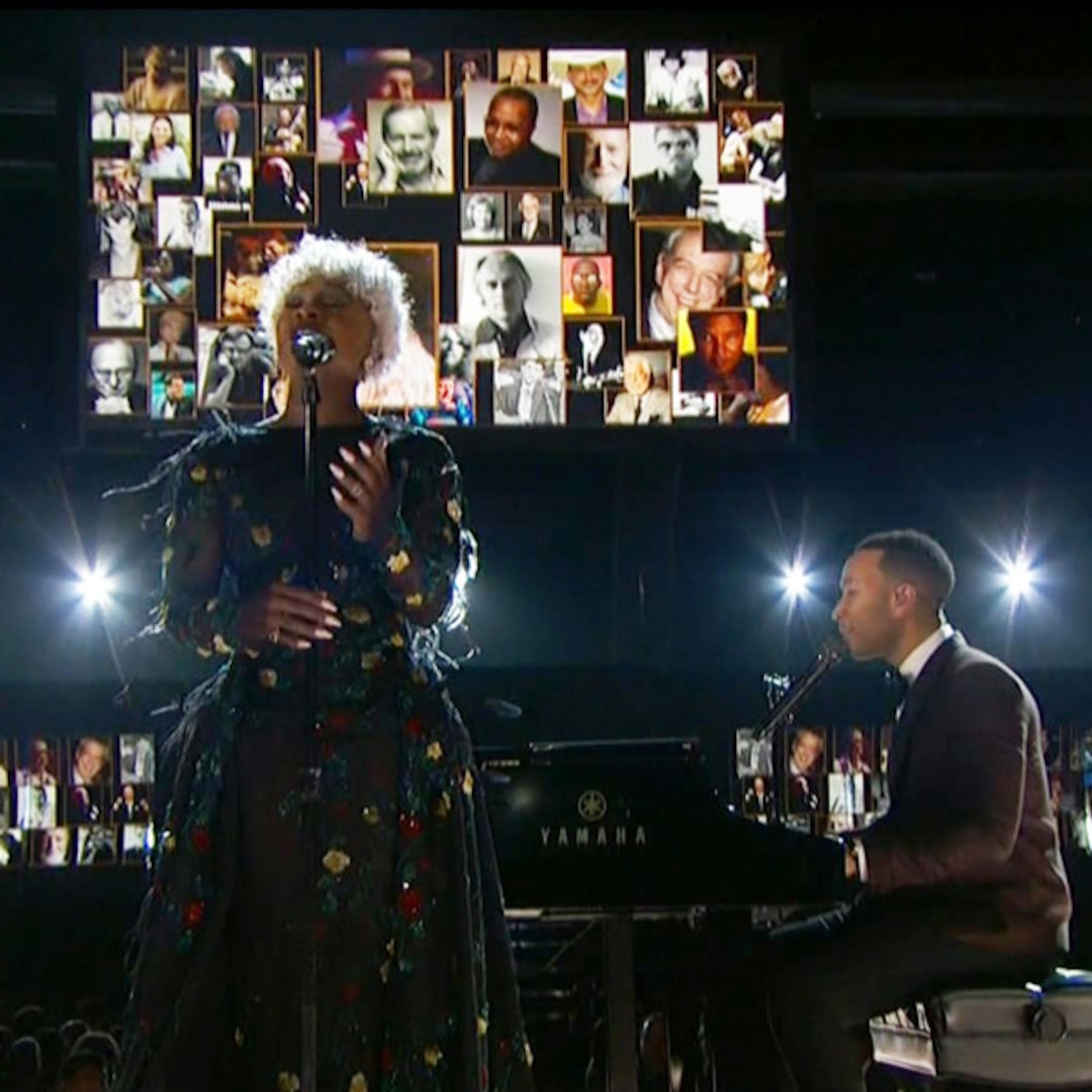 John Legend & Cynthia Erivo Perform Grammy In Memoriam Tribute E